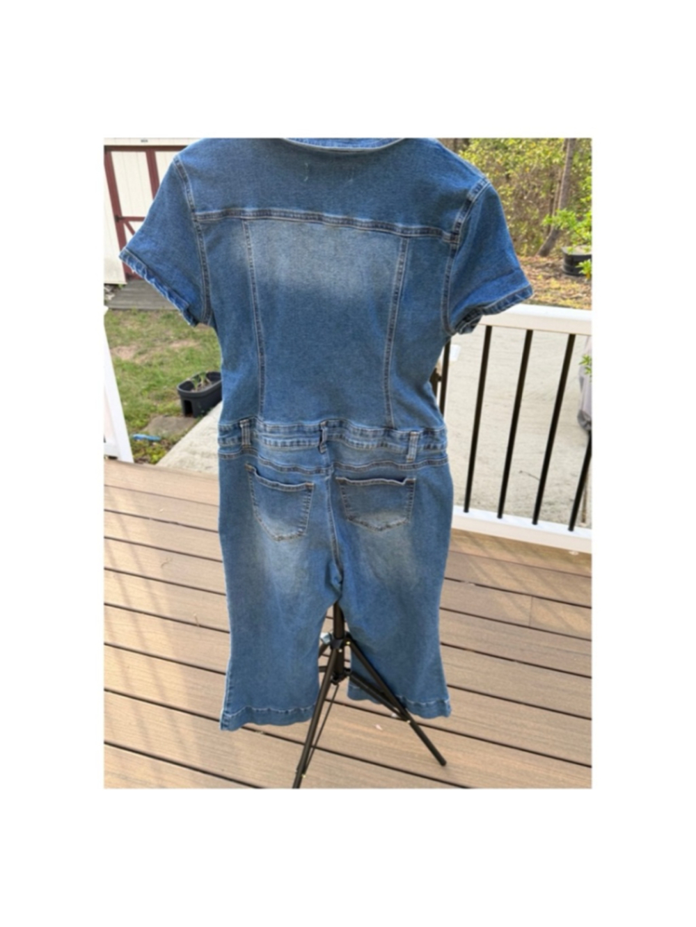 Cato’s Denim Blue Jumpsuit - Size 12 (EUC) - Picture 2 of 2